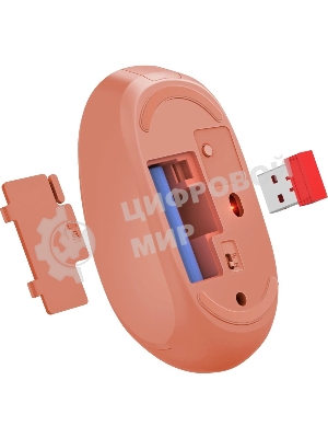 Мышь беспроводная Defender Smart MM-396 красный, 1600 dpi, радиоканал, Bluetooth, USB, кнопки - 3