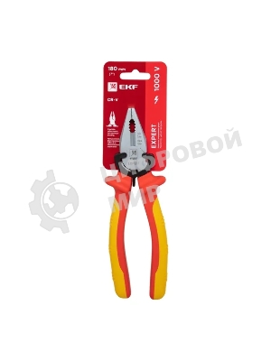 Пассатижи EKF pas-180-exp-in 180 мм Expert 1000В PROxima