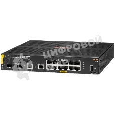 Коммутатор HPE Aruba 6100 12G CL4 2SFP+ 139W, 12×1 Гбит/с PoE+ + 2×10 Гбит/с SFP+, управляемый