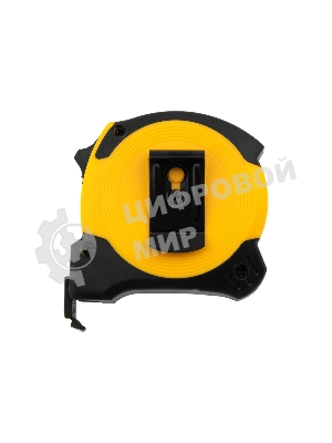 Рулетка Denzel 5м х 19мм, двухкомп. корпус, магнитный обрезиненный зацеп