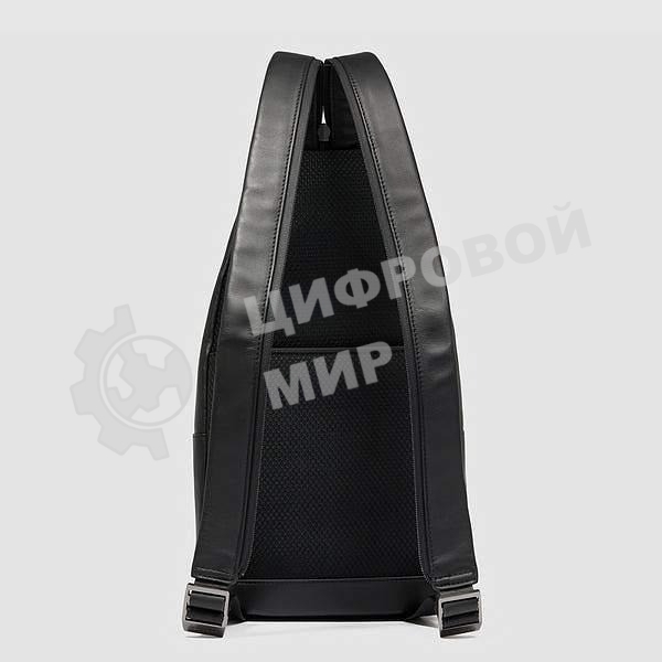 Рюкзак слинг мужской Piquadro Urban CA6540UB00/N, кожа, черный
