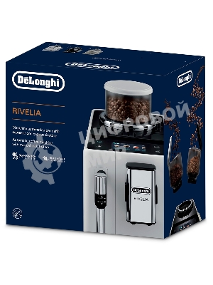 Кофемашина автоматическая DeLonghi EXAM440.35.W (0132213209) белый, исп. кофе - зерновой/молотый, 1,4 л, 1450 Вт, 19 бар