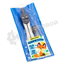 Циркуль Silwerhof Веселые друзья, металл, 11.5 см, в комплекте: грифель