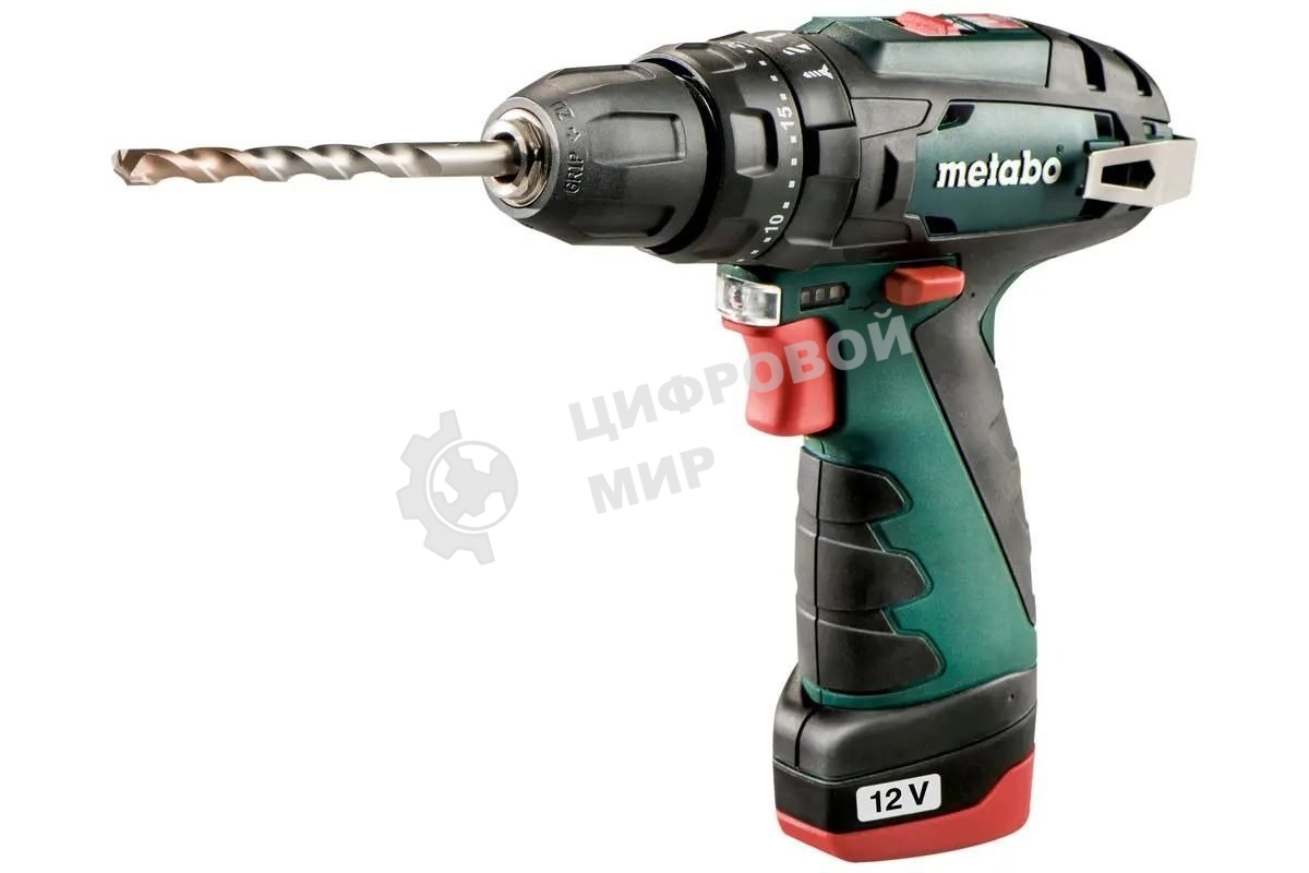 Дрель-шуруповерт аккумуляторная Metabo PowerMaxx SB 600385500, Аккумуляторный, 10,8В, Ударная