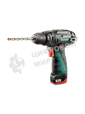 Дрель-шуруповерт Metabo PowerMaxx SB 600385500, 10,8 В, 2 Ач, 34 Нм, щеточный, ударный
