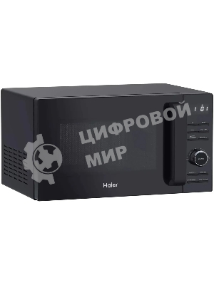Микроволновая печь Haier HMG-DG207BA черный, 20 л, 700 Вт, переключатели - кнопки, поворотный механизм