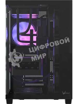 Корпус Formula Crystal Z2 Plus AR V2 Black, Midi-Tower, чёрный, 4 x 120 мм