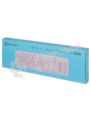 Клавиатура проводная Oklick 500M, USB, белый