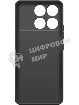 Чехол (клип-кейс) BoraSCO для Xiaomi POCO F6 Pro Silicone Case черный