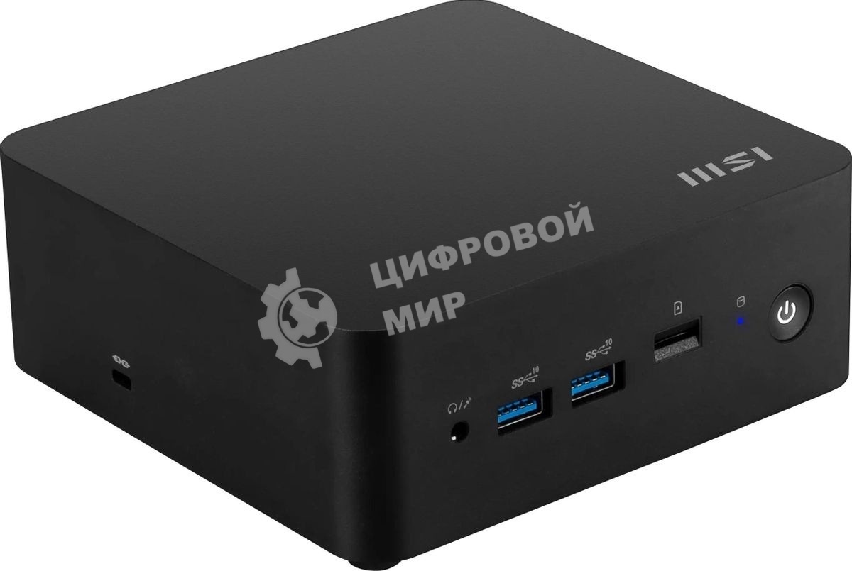 Компьютер MSI Cubi NUC 1M-098RU, черный, Intel Core 5 120U/16Gb/512Gb/IrisXE/WF6E/BT5.3/120W/AirCooling/W11P (9S6-B0B111-218)