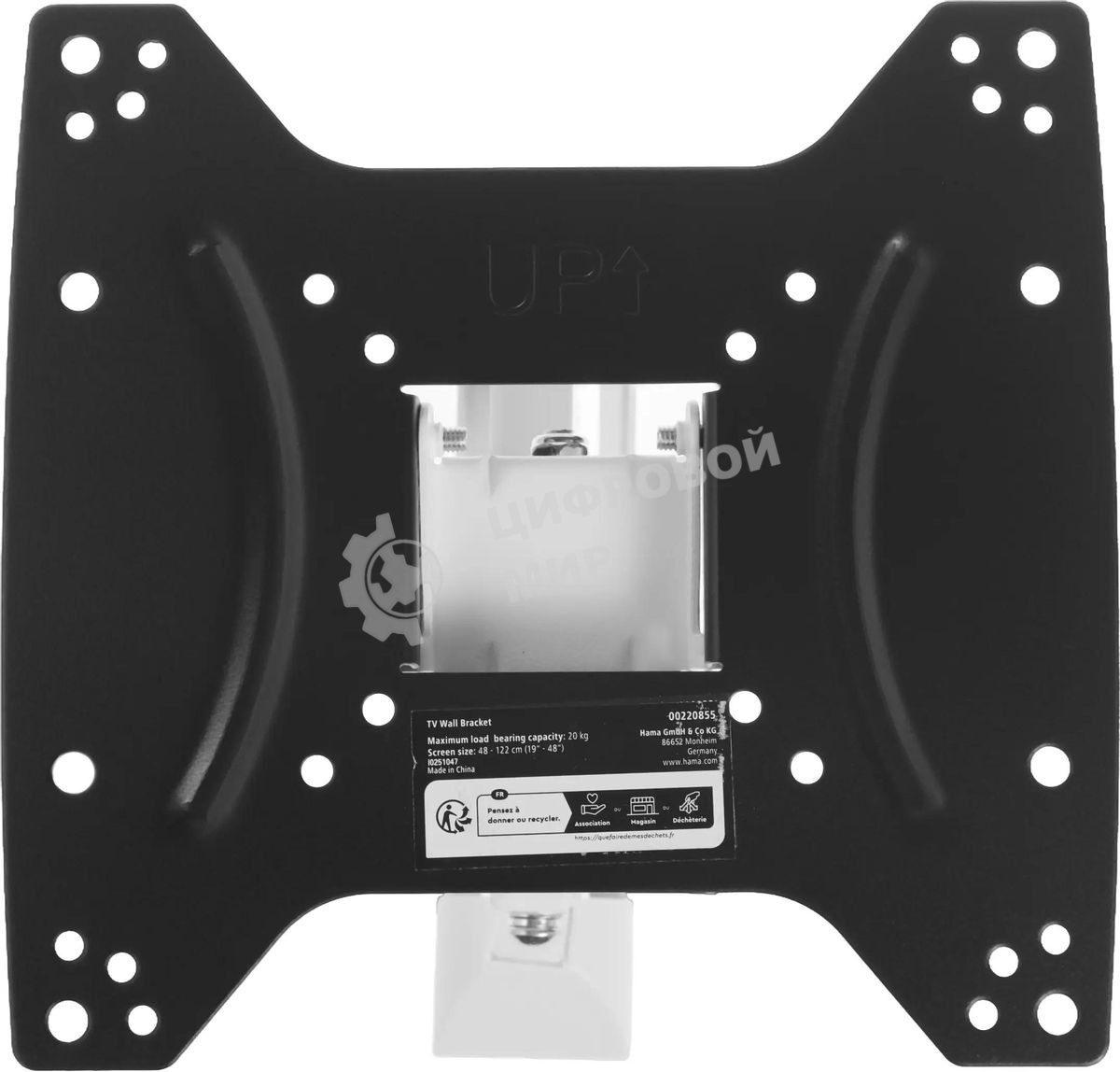 Кронштейн для телевизора Hama 00220855 черный/белый 19