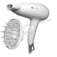 Фен Braun HD385 Satin Hair 3 белый, 2000 Вт, ионизация