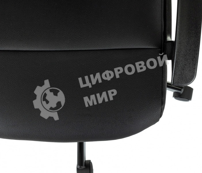 Кресло офисное Бюрократ Triest черный, эко.кожа, крестов. металл черный