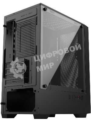 Компьютерный корпус Оклик OCC-MN307 черный без БП mATX 8x120мм 2xUSB 2.0 1xUSB 3.0 audio bott PSU