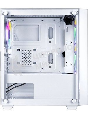 Компьютерный корпус Ginzzu CL610 mATX FAN 4*12FRGb белый