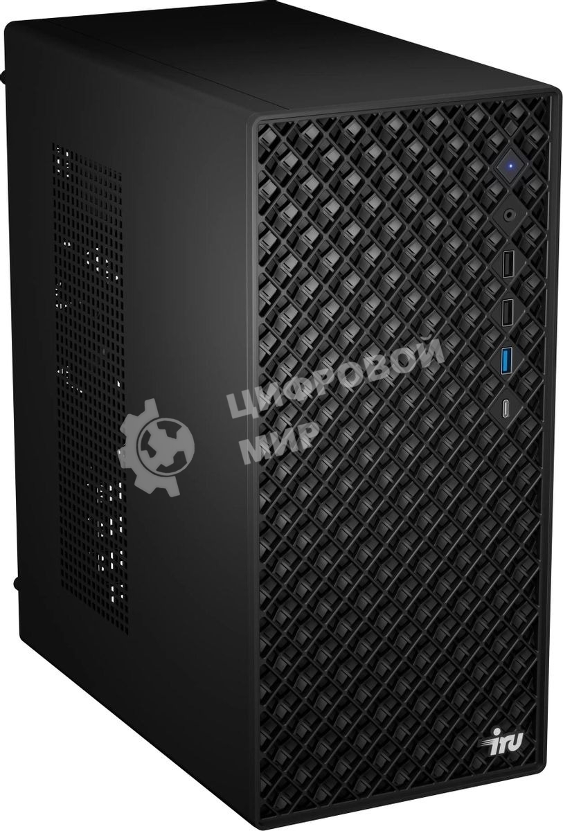 Компьютер IRU Tactio 520B6SB MT Ryzen 5 8600G (4.3) 16Gb SSD 512Gb RGr Win 11Pro 2.5xGbitEth 450W черный (RUS) (2131215)