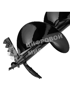 Шнек для грунта Denzel ER-200, диаметр 200 мм, длина 800 мм, соединение 20 мм, съемный нож