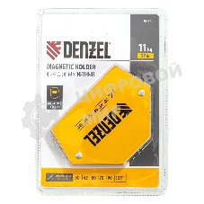Фиксатор магнитный Denzel для сварочных работ усилие 25 LB, 30х45х60х75х90х135 град.