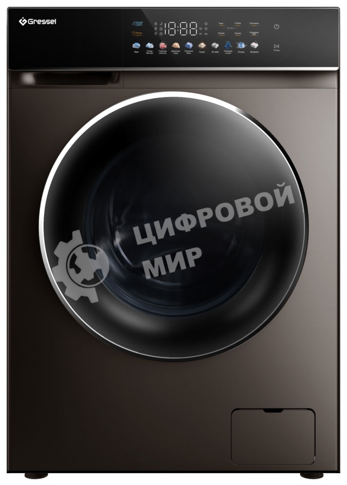 Стирально-сушильная машина Gressel UBS603 черный, загрузка фронтальная 6 кг, 1200 об/мин, класс A+++