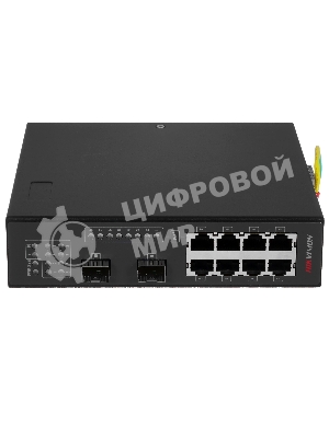 Коммутатор Hikvision DS-3T0310P, 8×100 Мбит/с PoE+ + 2×1 Гбит/с SFP, неуправляемый