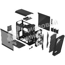 Компьютерный корпус Fractal Design Torrent Compact RGb черный TG Light Tint/FD-C-TOR1C-02