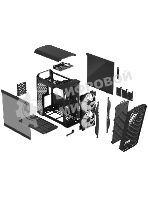 Компьютерный корпус Fractal Design Torrent Compact RGb черный TG Light Tint/FD-C-TOR1C-02