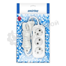 Удлинитель бытовой Smartbuy (SBE-10-3-1.5-N) 3 гнз х 1,5 м (10А/2.2 кВт, ПВС 2х1.0)