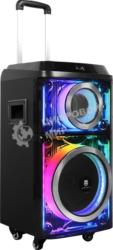 Колонка портативная Ural 103 черный 1200W 1.1 BT/3.5Jack/USB-C 15м 7000mAh (УРАЛ МОЛОТ 103)