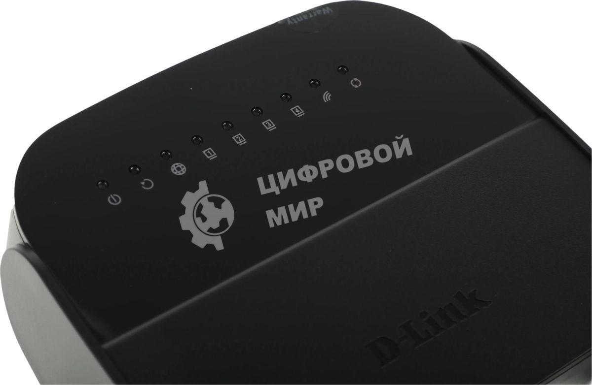 Роутер беспроводной D-Link DSL-2640U/R1A ADSL2+ черный ANNEX А