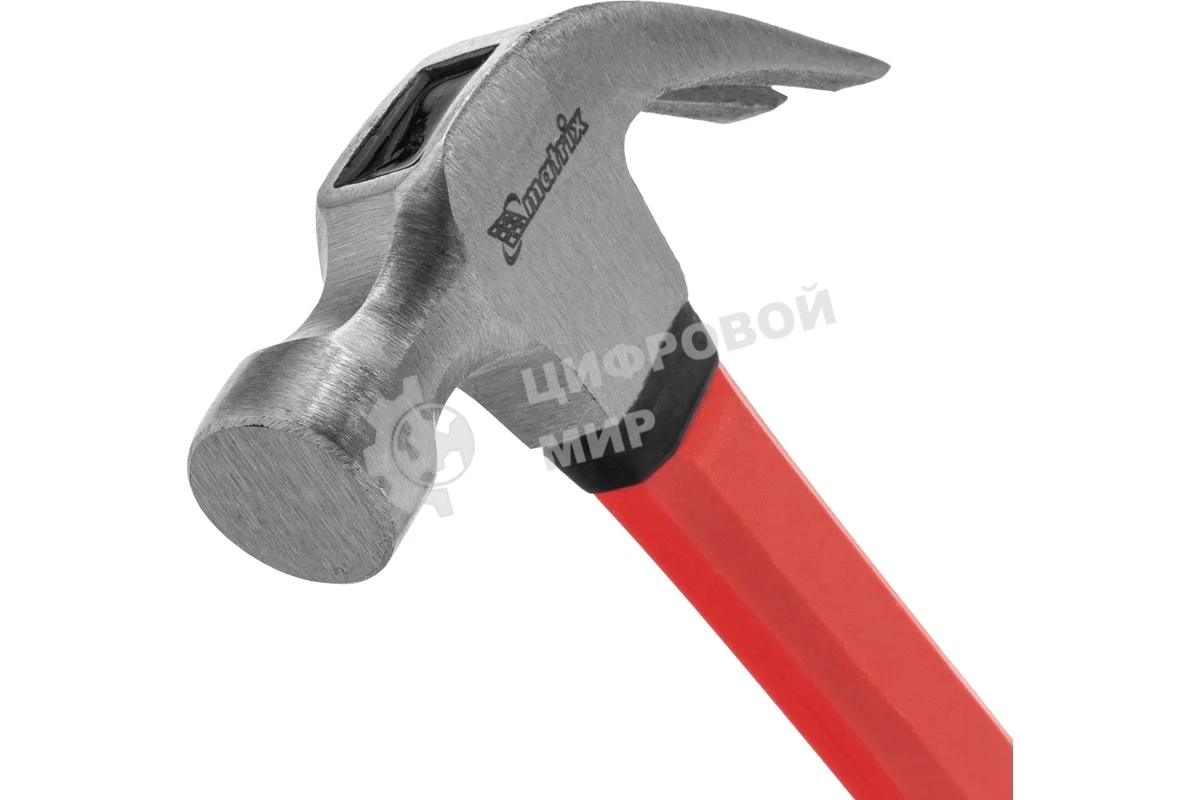 Молоток-гвоздодер Matrix 450 г, боек 27 мм, фибергласовая обрезиненная рукоятка