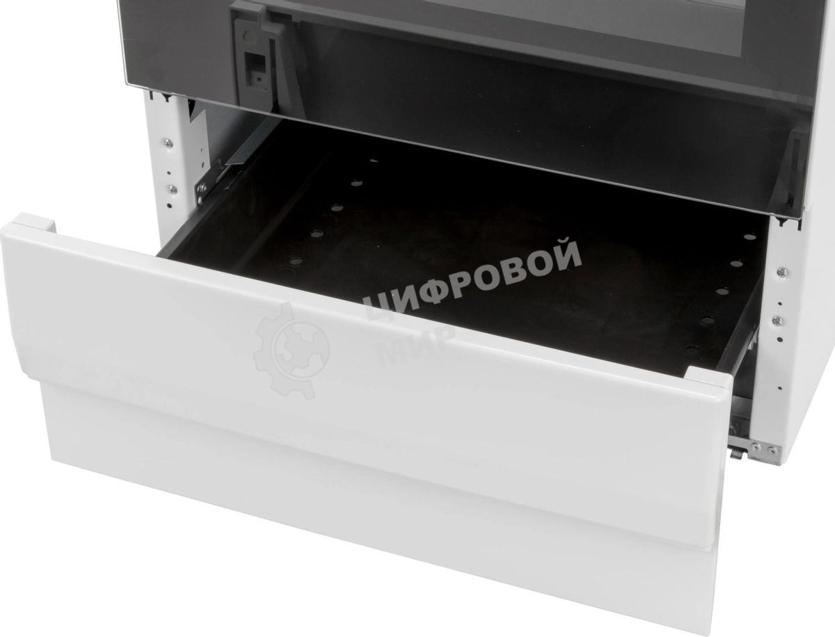 Плита электрическая Hansa FCEW54109 белый, конфорок 4 шт, духовка 65 л, 50 см x 85 см x 60 см