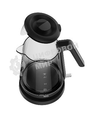 Электрочайник BQ KT1000G черный, 1.7 л, 2200 Вт, скрытый нагревательный элемент