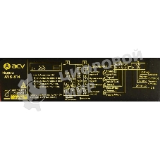 Автомагнитола ACV AVS-814BR, 1 DIN, Bluetooth, USB Type-A, AUX