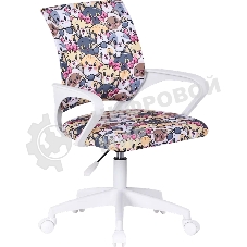 Кресло детское Defender Fiesta принт Коты, ткань, класс1