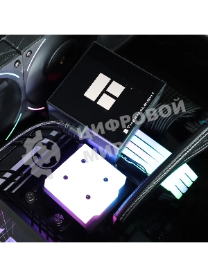 Водяное охлаждение для процессора Thermalright Hyper Vision 360 (360mm, LED, Black, ARGB/Fans: 3x120mm, 69CFM, 27dBA, 2150RPM/Pump height 68mm, 6400RPM, Rad thickness 27mm/S: 1700, 1200, 1851, 115X, 2011, 2066, AM5, AM4)