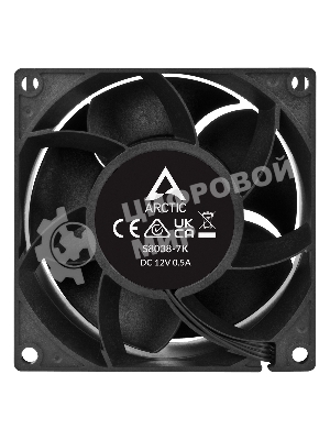 Вентилятор для корпуса Arctic S8038-7K черный, 80 мм, 7000 об/мин, 22.5 дБ, 4 pin