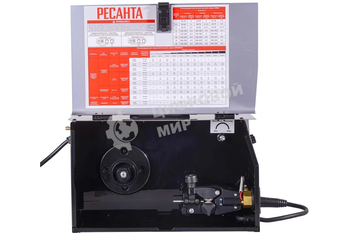 Сварочный аппарат инверторный полуавтоматический Ресанта САИПА-200 65/9