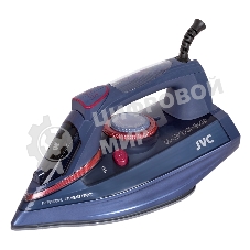 Утюг JVC JRI01 синий, 2400 Вт, 20 г/мин, 120 г/мин, 300 мл