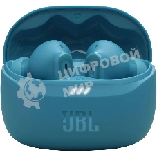Наушники TWS JBL Tune Beam бирюзовый, внутриканальные, Bluetooth, активное шумоподавление, быстрая зарядка, до 12 ч
