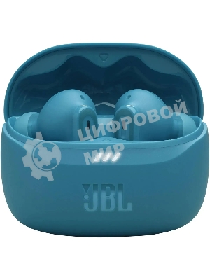 Наушники TWS JBL Tune Beam бирюзовый, внутриканальные, Bluetooth, активное шумоподавление, быстрая зарядка, до 12 ч
