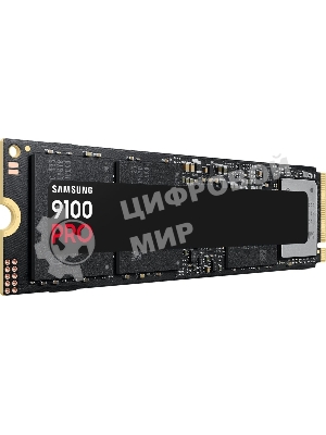 Накопитель SSD 1Tb Samsung 9100 PRO, M.2, PCI-E 5.0 x4, TLC 3D NAND [R/W - 14800/13400 Mb/s]