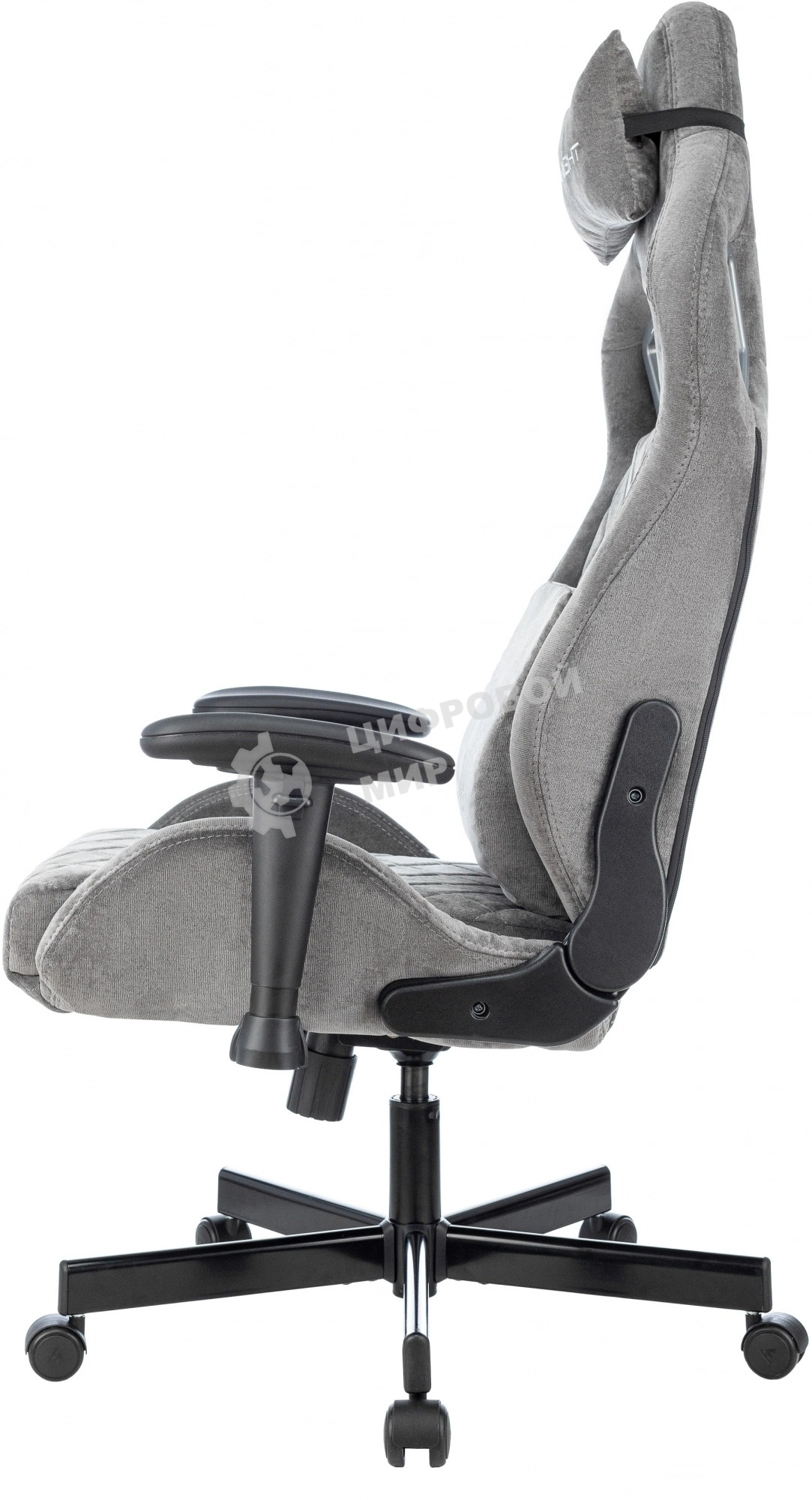 Кресло игровое Knight Outrider серый Light-19 крестов. металл