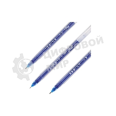 Ручка гелевая Deli A116-BL прозрачный, синие чернила, линия 0.5мм