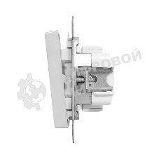 Механизм выключателя EKF UP1-SWA-20 Эпика двухклавишный, алюминий