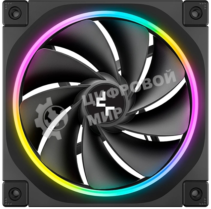 Вентилятор для корпуса Deepcool FL12R Reverse ARGb 120х120x25 черный 4-pin 33.9дБ (R-FL12R-BKAPN1-G)