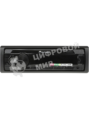 Автомагнитола Pioneer MVH-S125UI, 1 DIN, USB Type-A, AUX, пульт ДУ, съёмная панель