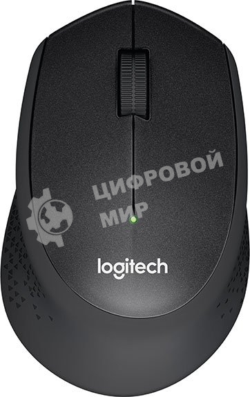 Мышь беспроводная Logitech M330 SILENT PLUS черный, 1000 dpi, радиоканал, USB, кнопки - 3