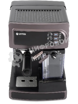 Кофеварка рожковая Vitek VT-1517 VT фиолетовый, исп. кофе - молотый, 1.65 л, 1238 Вт, 15 бар