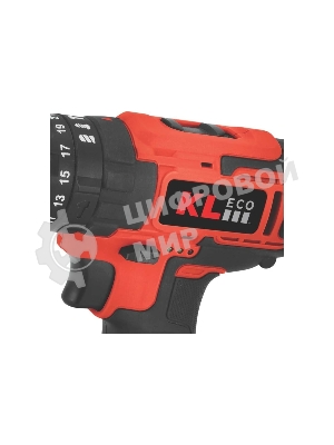 Дрель-шуруповерт KLECO KE18DM-15, 18 В, 1,5 Ач, 30 Нм, щеточный, ударный