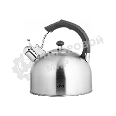 Чайник для плиты металлический Lara LR00-06 (матовый) 4.0 л, индукционное дно 0.3 мм